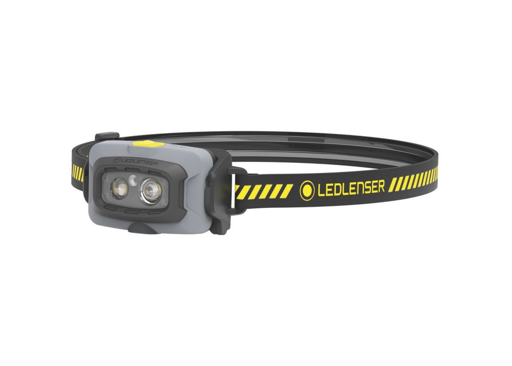 Ledlenser Lampe torche à LED rechargeable HF4R Work noire et jaune 130lm