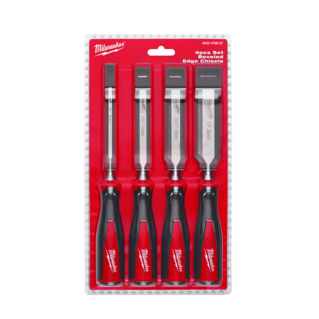 Milwaukee Lot de 4 ciseaux à bois