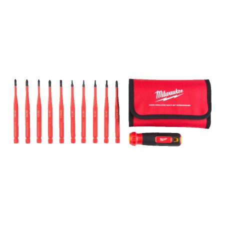 Milwaukee Tournevis multi-embouts isolés 10 en 1