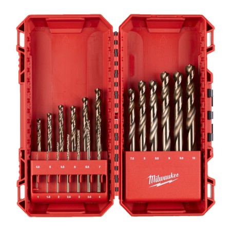 Milwaukee Coffret de 19 foret à métaux HSS-G Cobalt Ø1-10mm