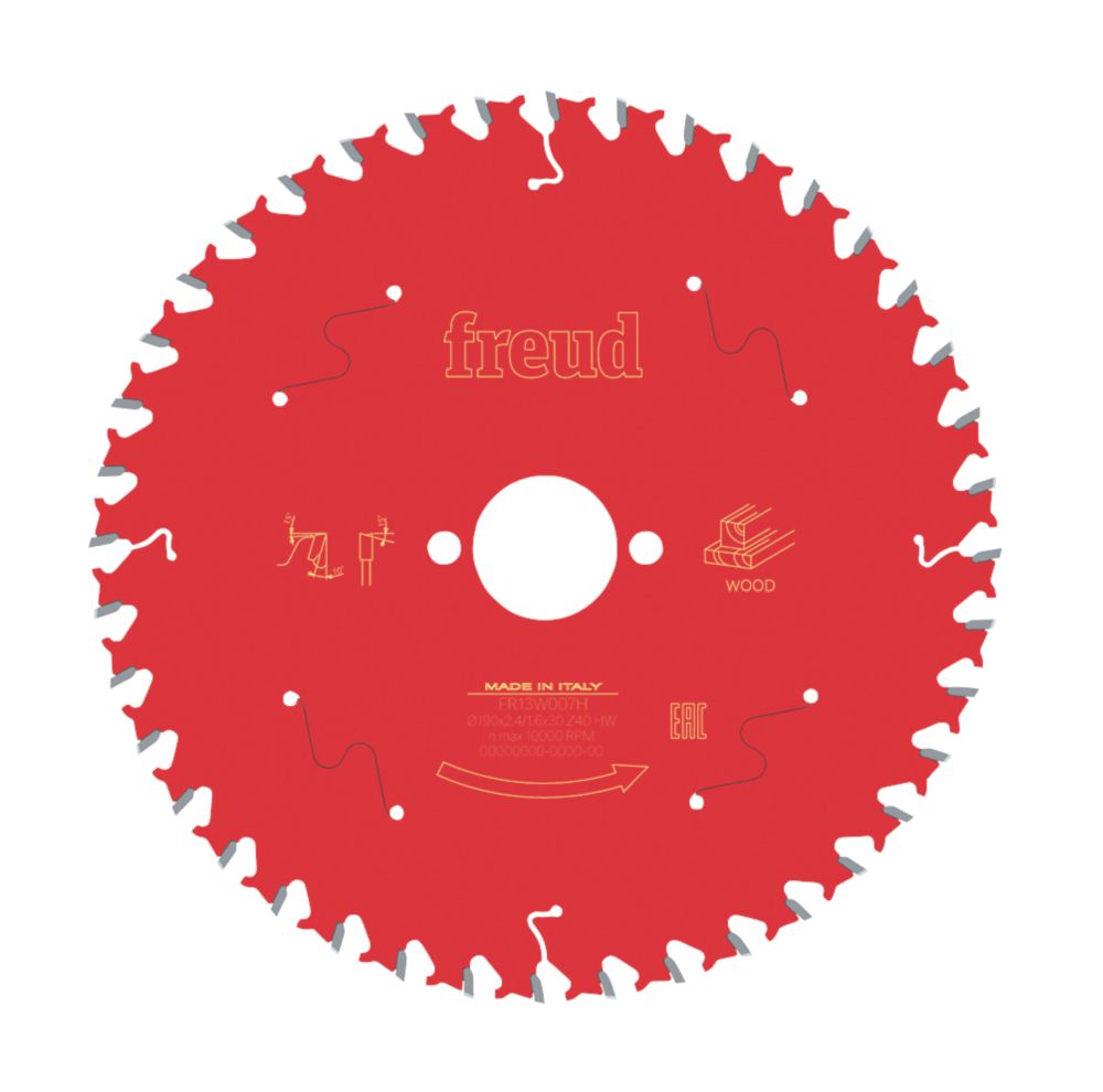 Freud Lame de scie circulaire 190 x 30mm 40 dents