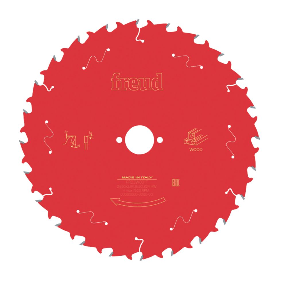 Freud Lame de scie circulaire 250 x 30mm 24 dents
