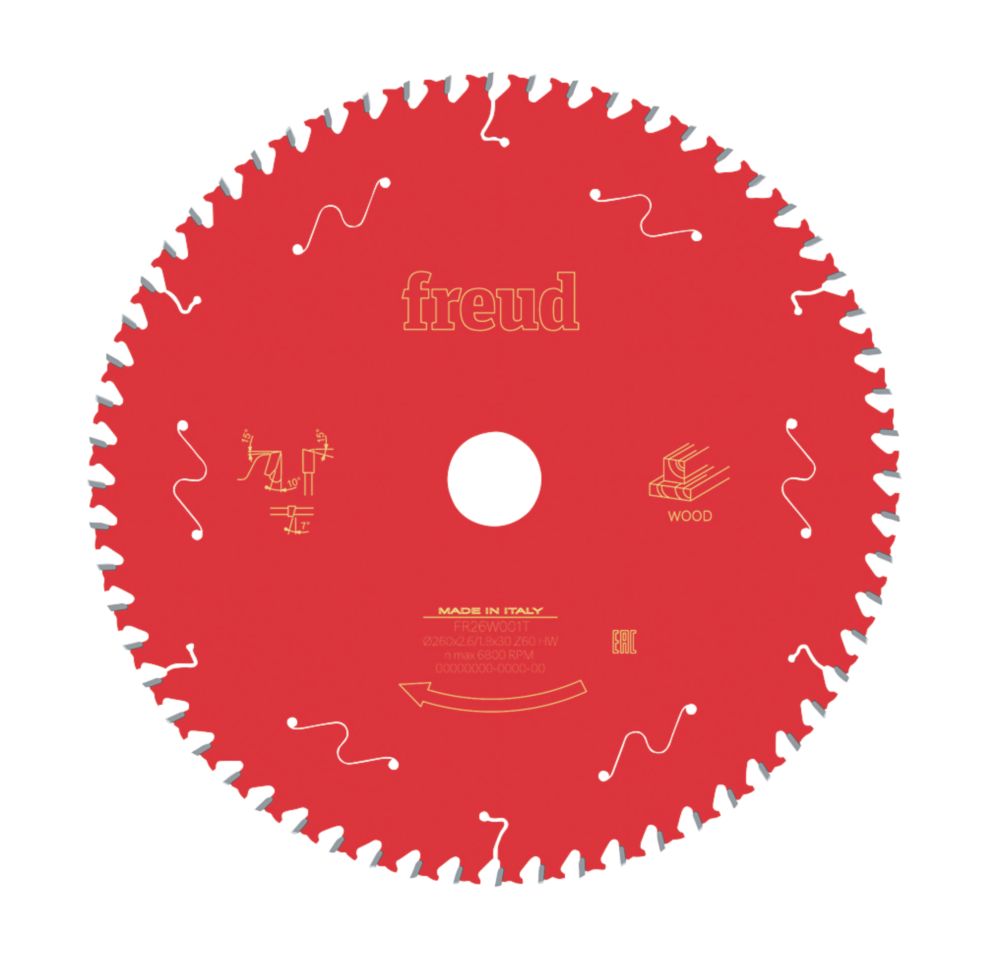 Freud Lame de scie circulaire 260 x 30mm 60 dents