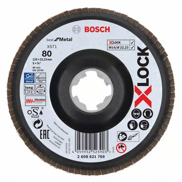 Bosch X-LOCK Fächerscheibe X571 Best for Metal