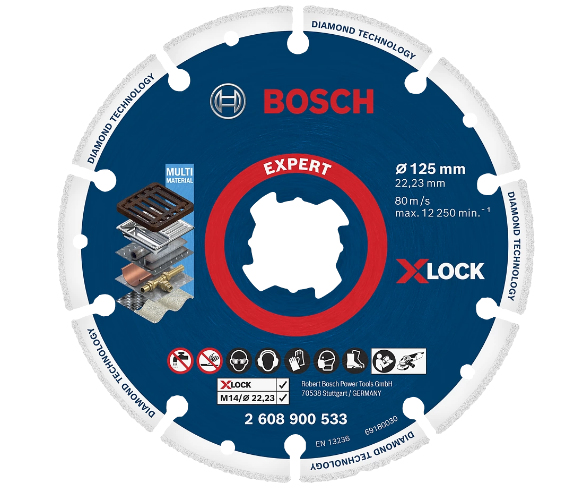 Bosch Professional Disque à tronçonner diamant X-LOCK EXPERT Diamond Metal Wheel