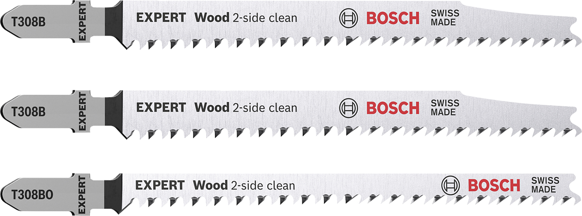 Bosch Expert Stichsägeblatt-Satz ''Wood 2-side clean''