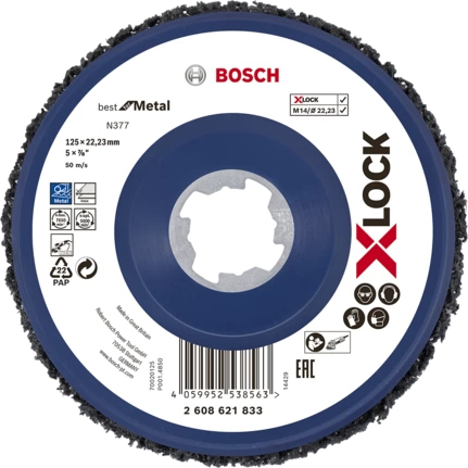 Bosch X-LOCK Grobreinigungsscheibe N377 Best for Metal