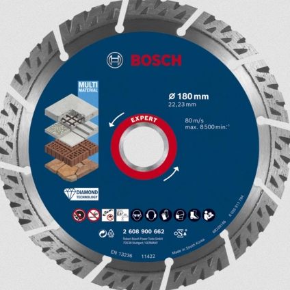 Bosch Professional Disque à tronçonner diamant Expert MultiMaterial