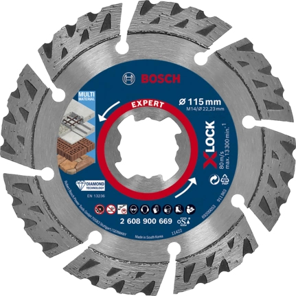 Bosch Professional Disque à tronçonner diamant X-LOCK Expert MultiMaterial