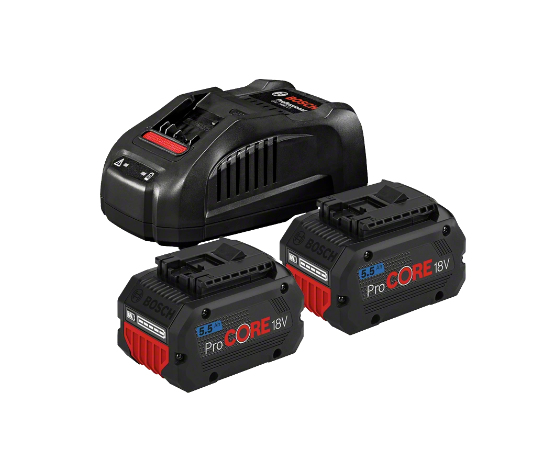 Bosch Starter-Set 18V (2x ProCORE 18V 5.5Ah + GAL 1880 CV Professional)