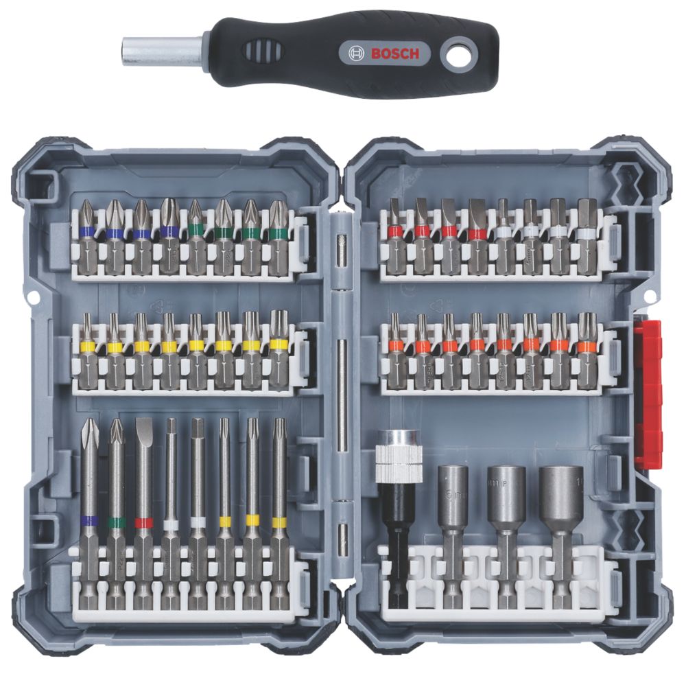 Bosch Coffret de 44 embouts de visseuse assortis à queue hexagonale Professional