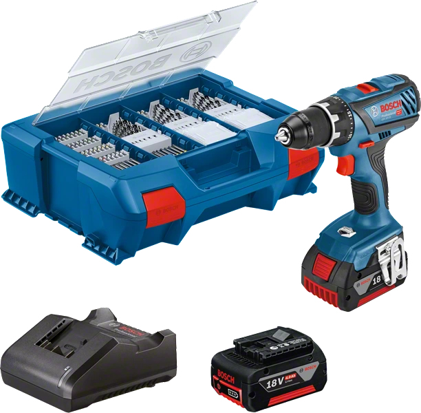 Bosch Perceuse visseuse sans fil brushless Professional GSR 18V-28 Li-ion 2 x 4Ah