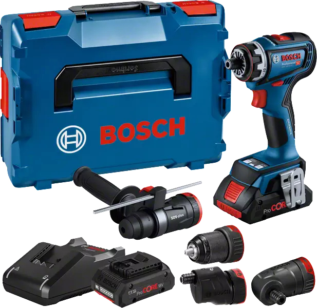 Bosch Perceuse-visseuse 18V GSR 18V-90 FC Professional + 2 batteries + chargeur + coffret L-BOXX 136