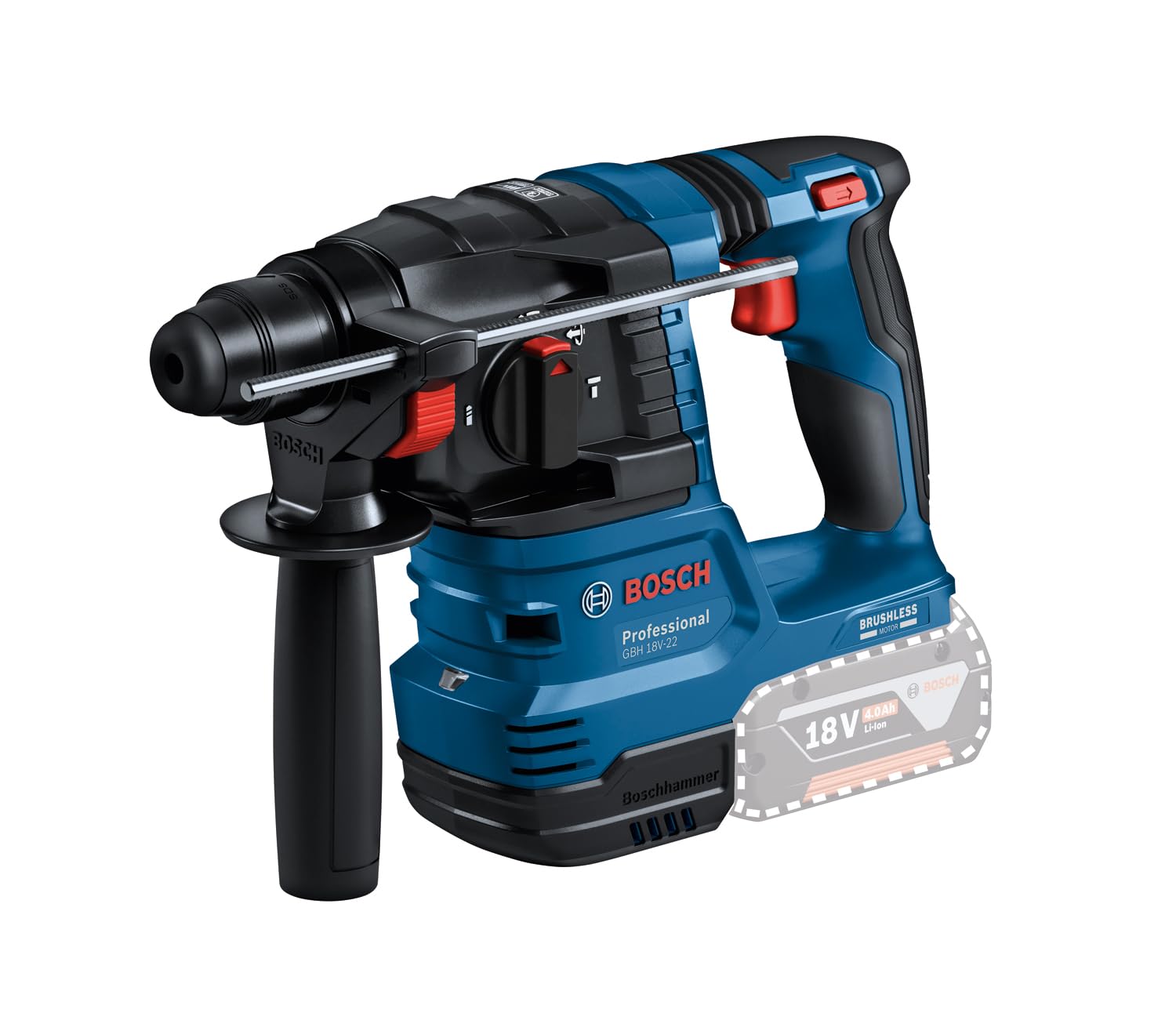 Bosch Professional Akku-Bohrhammer GBH 18V-22 Professional solo