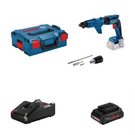 Bosch Visseuse placo GTB 18V-45 + chargeur GMA 55 + 1 batterie Procore 18V 4 Ah + 1 chargeur GAl 18V-40