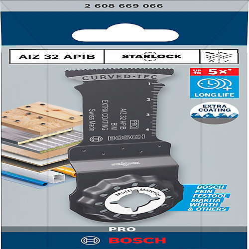 Bosch Lame de scie plongeante pour outil multifonction Pro AIZ 32 APIB Starlock bois, métal et plastique