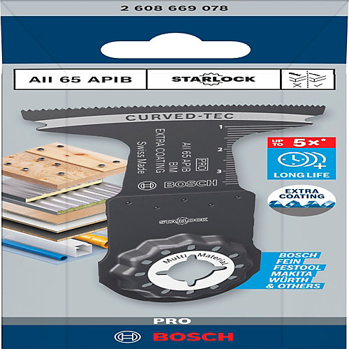 Bosch Lame de scie plongeante pour outil multifonction Pro AII 65 APIB Starlock bois, métal et plastique