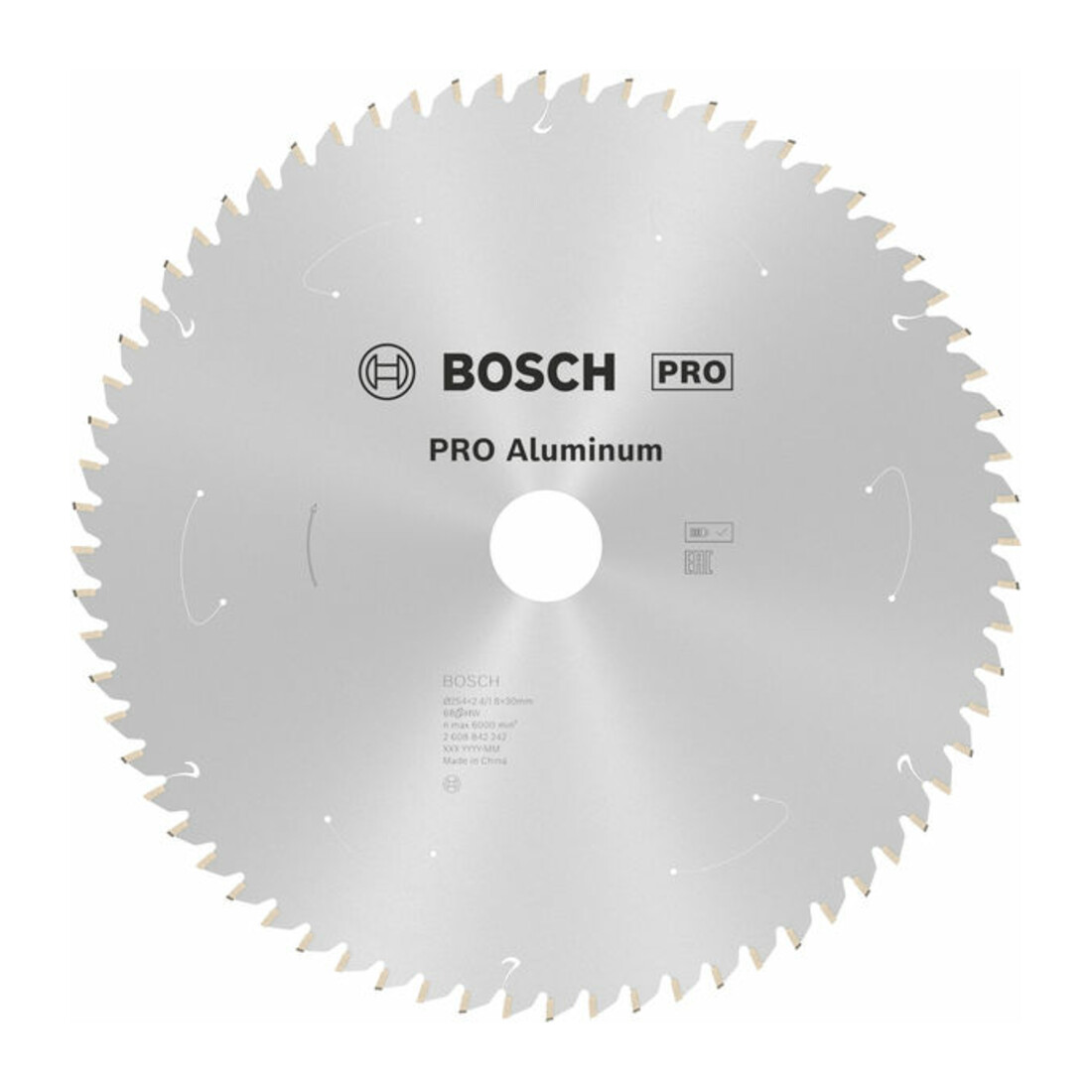 Bosch Lame de scie circulaire Standard for Aluminium , 254 x 30, 68 dents