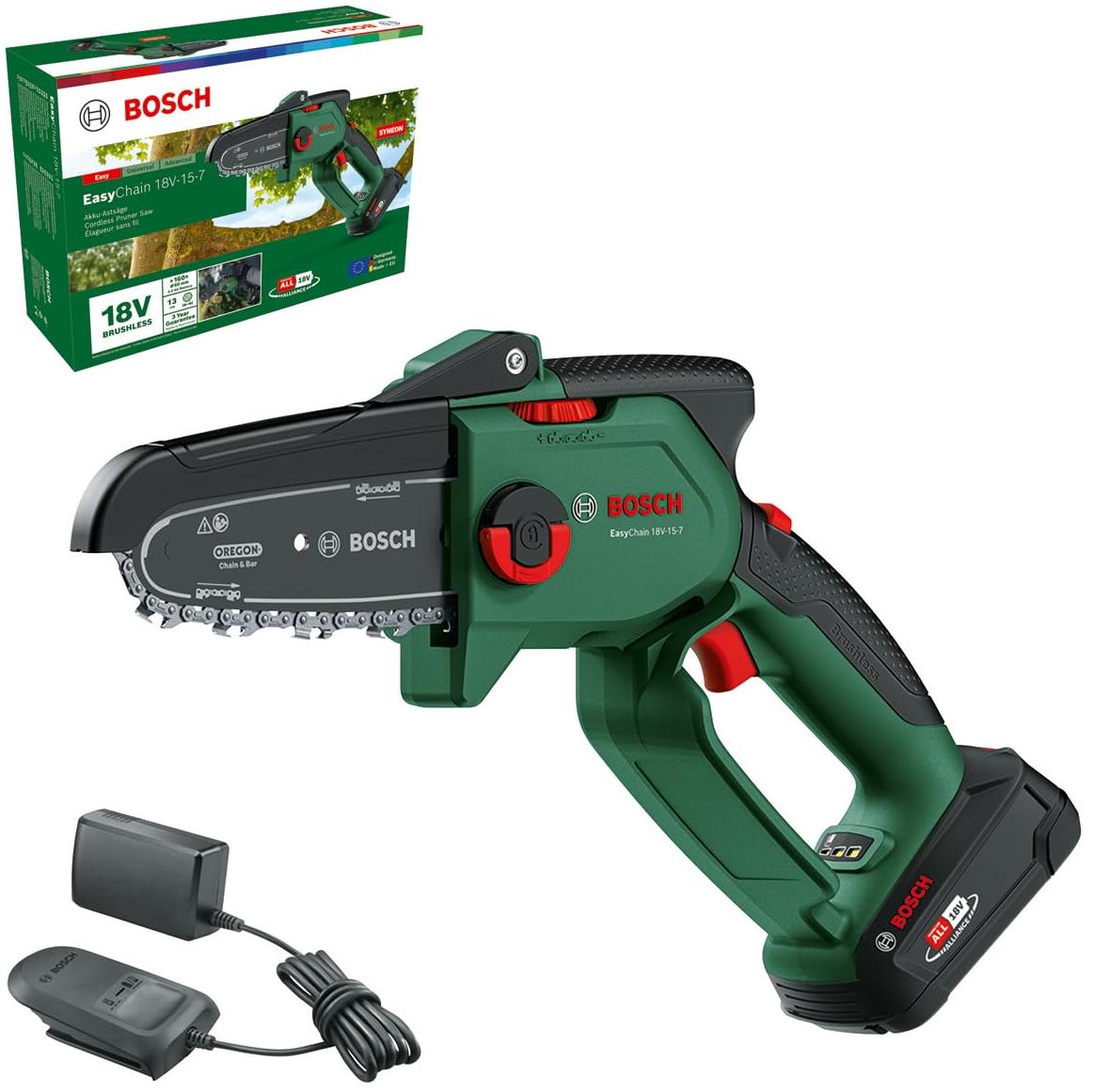 Bosch Tronçonneuse à chaîne sans fil EasyChain 18V-15-7