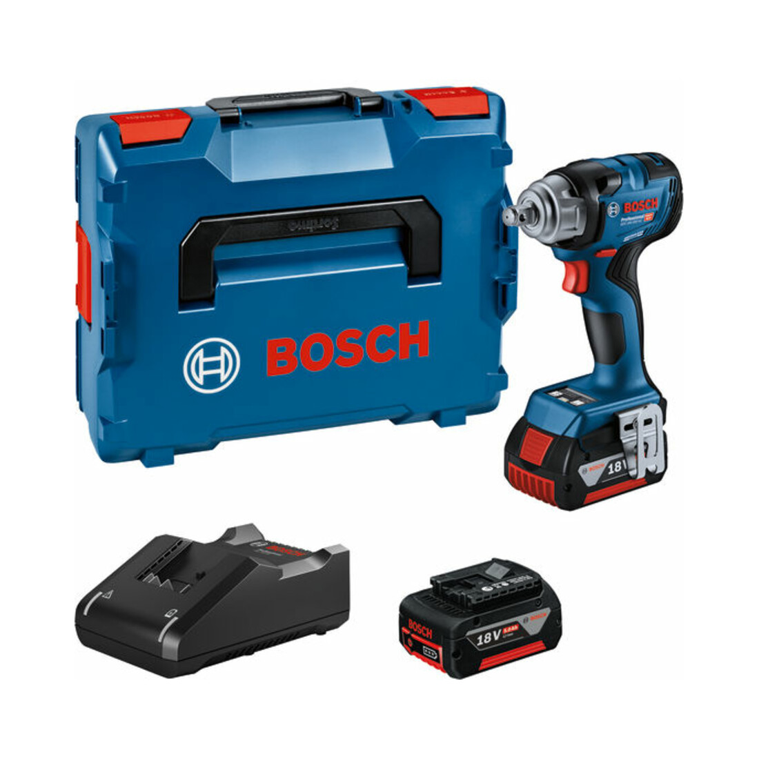 Bosch Perceuse-visseuse sans fil GDS 18V-330 HC, 2 batteries 5,0 Ah ; chargeur GAL 18V-40
