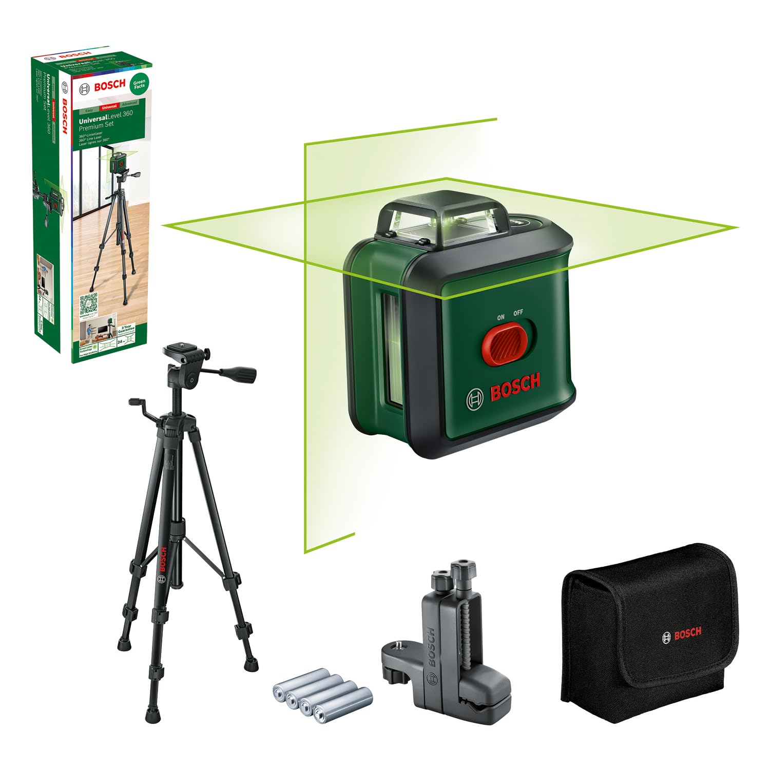 Bosch Kreuzlinienlaser UniversalLevel 360 Premium Set