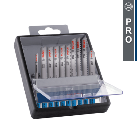 Bosch Coffret de 10 lames de scie sauteuse PRO Métal/Alu