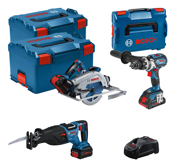 Bosch Pack 3 outils 18V (GSB 18V-110 C + GKS 18V-68 GC + GSA 18V-28)
