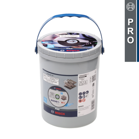 Bosch Lot de 100 disques à tronçonner PRO Stainless Steel and Metal, 125 x 1,6 x 22,23 mm, droit