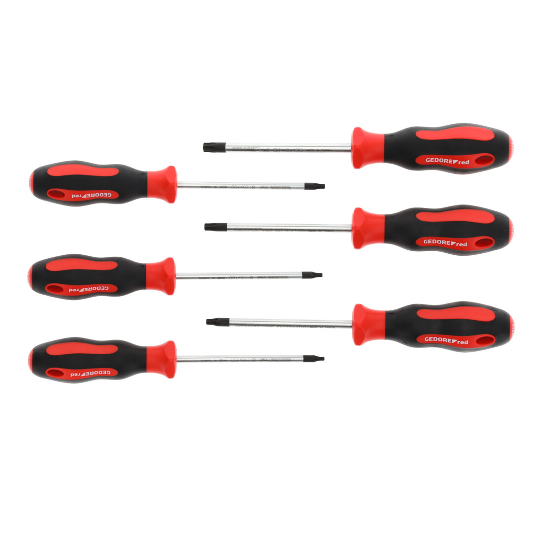 GEDORE Gedore red Set de tournevis 6 pièces, tournevis TX, manche bi-composant, acier, outil, R38402006
