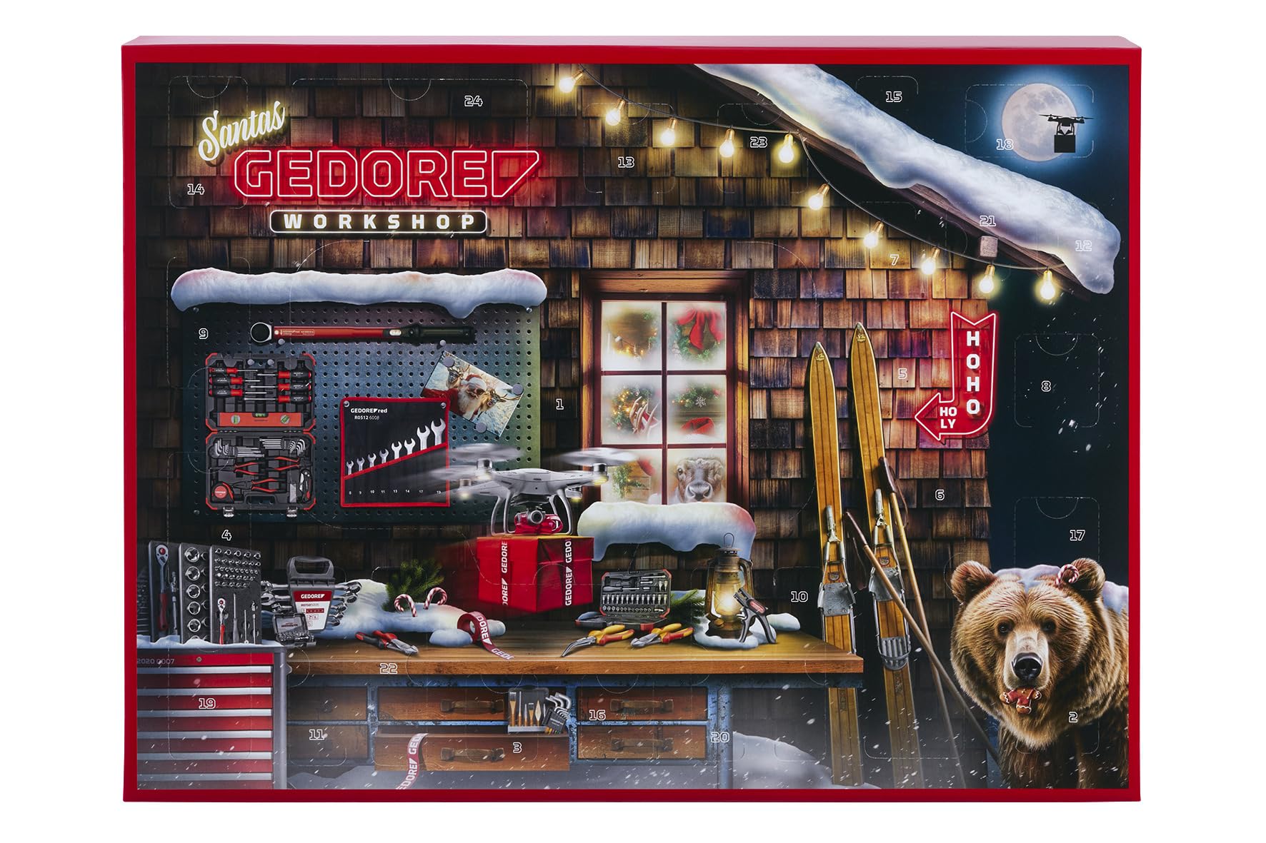 GEDORE red Adventskalender 2025 (schwarz/rot
