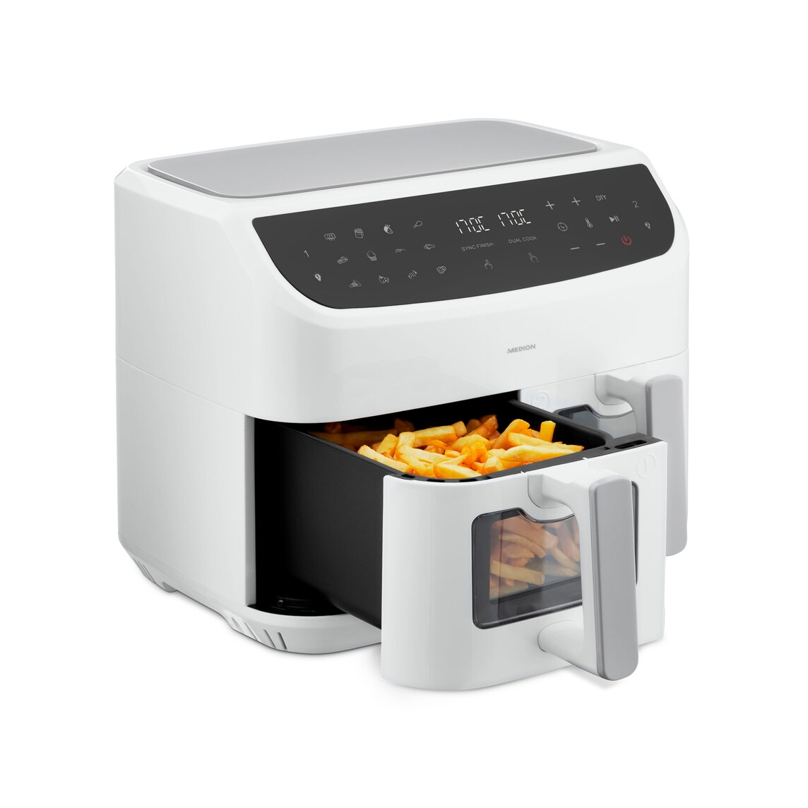 Medion Doppel HeiÃluftfritteuse Life P20 MD11760 XXL (weiÃ