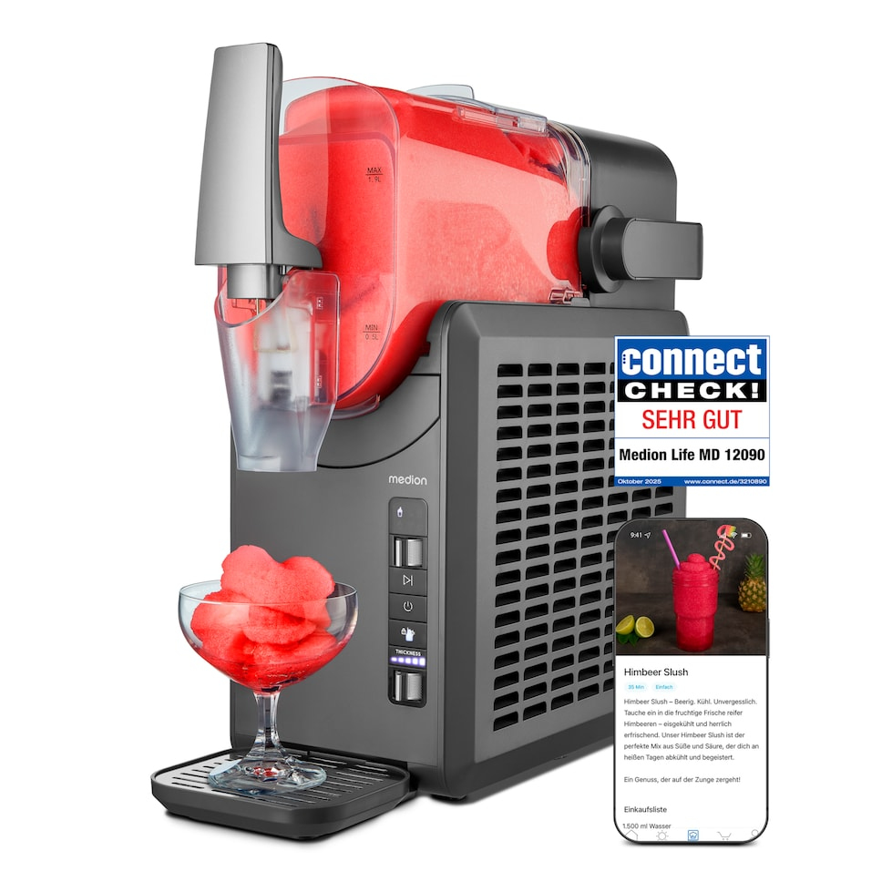 Medion LIFE Slush-Eismaschine MD12090 (grau