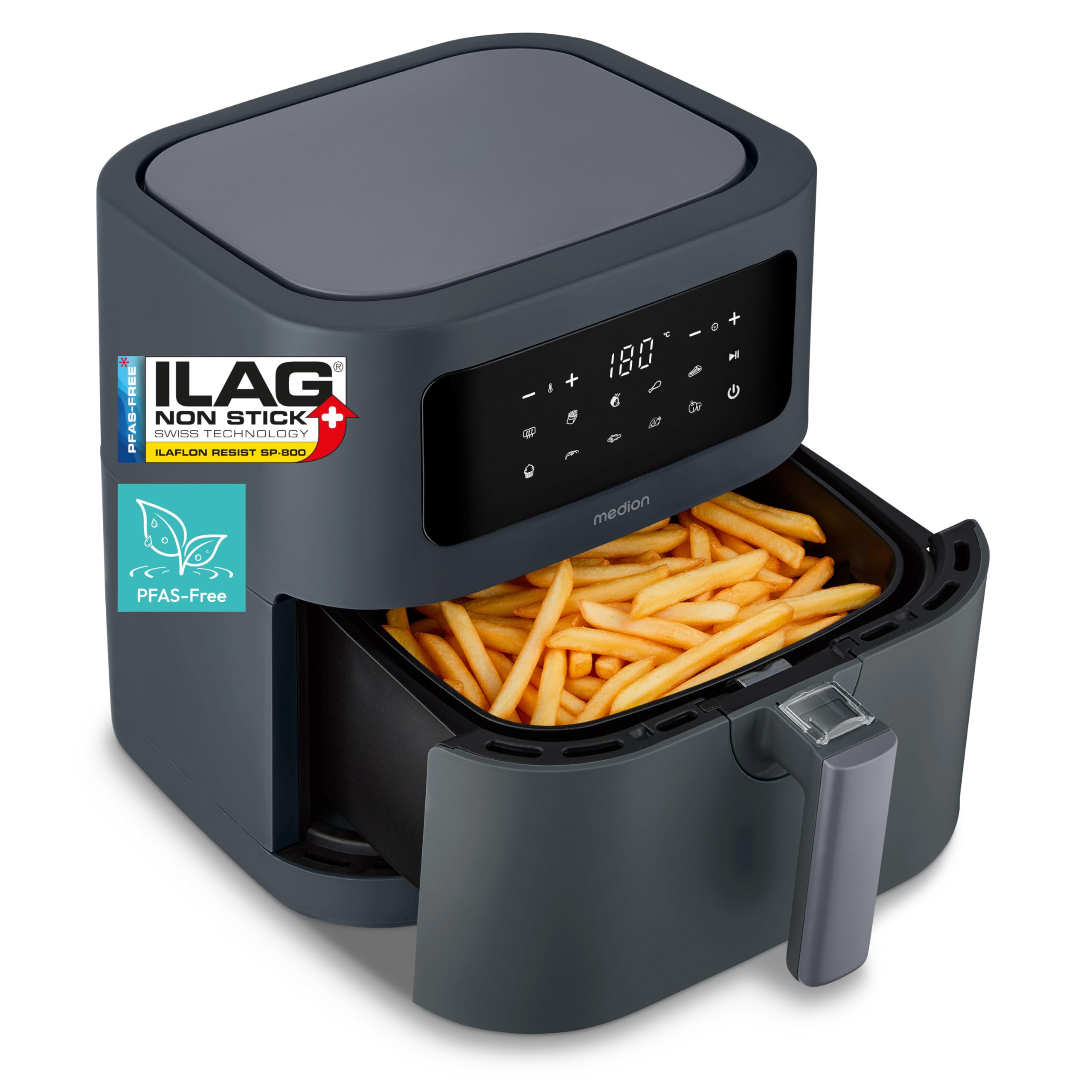 Medion HeiÃluftfritteuse Life MD 11740 E40 XL (grau