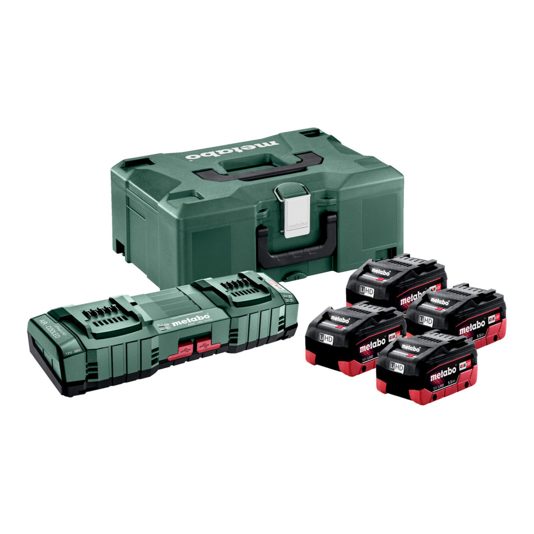 Metabo Set Basic 4 x LiHD 5,5Ah ASC 145 DUO + ML (685180000)