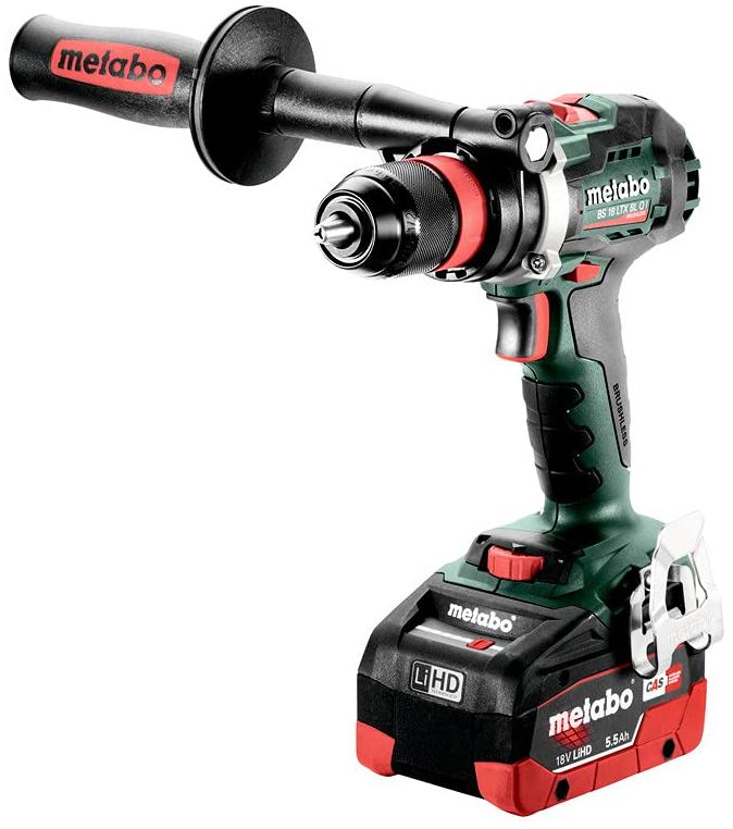 Metabo perceuse visseuse BS 18 LTX BL Q I 18.0 V avec batterie 5.5 2 sans coffret