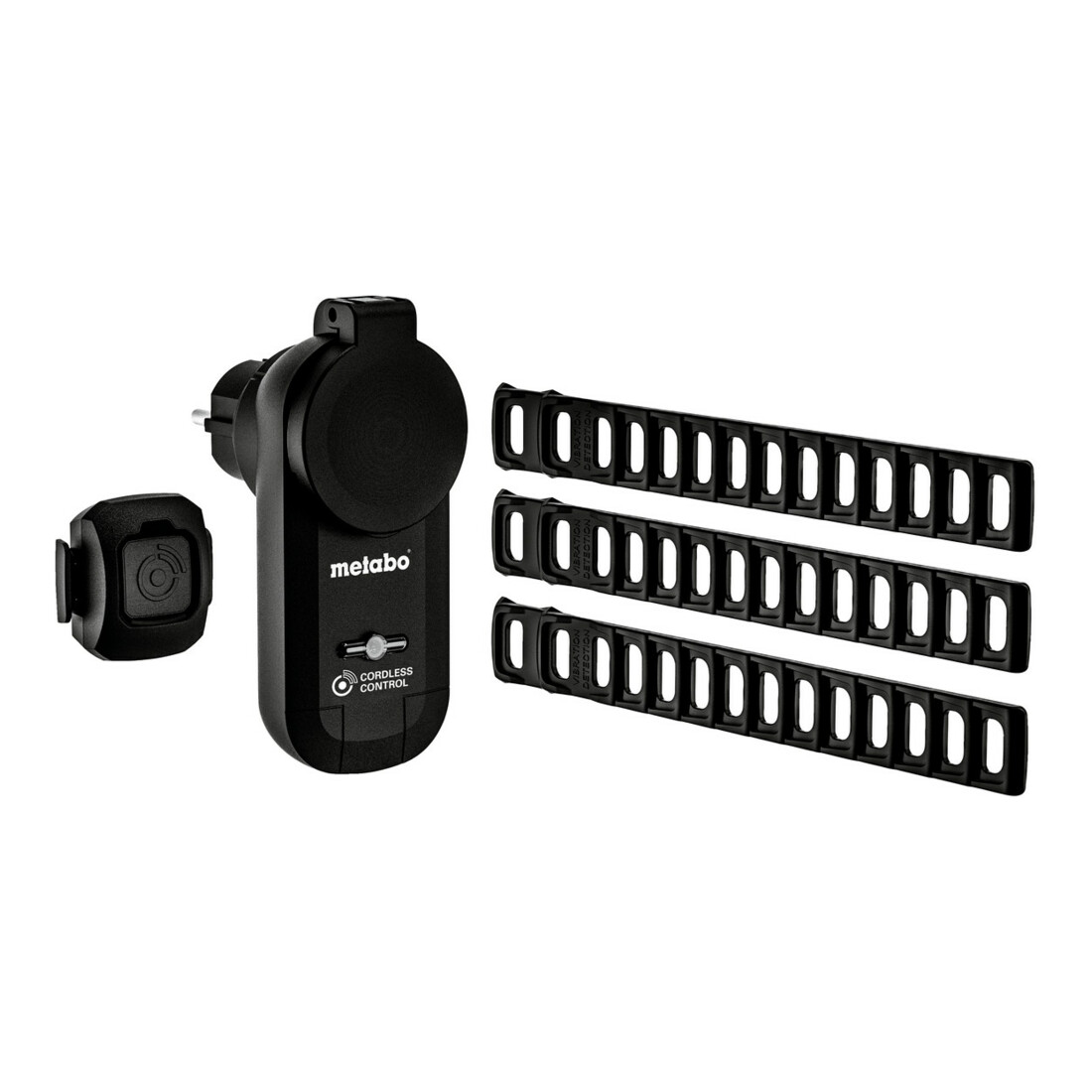 Metabo Set Start/Stop CordlessControl, type F (prise sans fil, émetteur, 3 x bandes multi-usages) (630231000)
