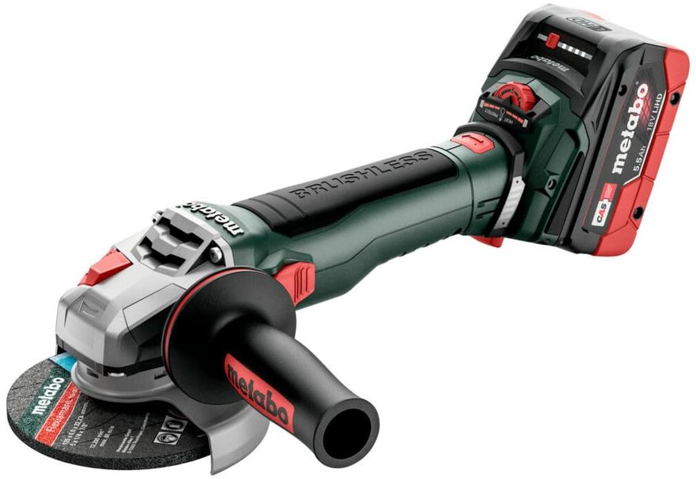 Metabo meuleuse metabo 613057660 18.0 V 1100 W avec batterie sans fil 5.5 Ah 1.8 kg