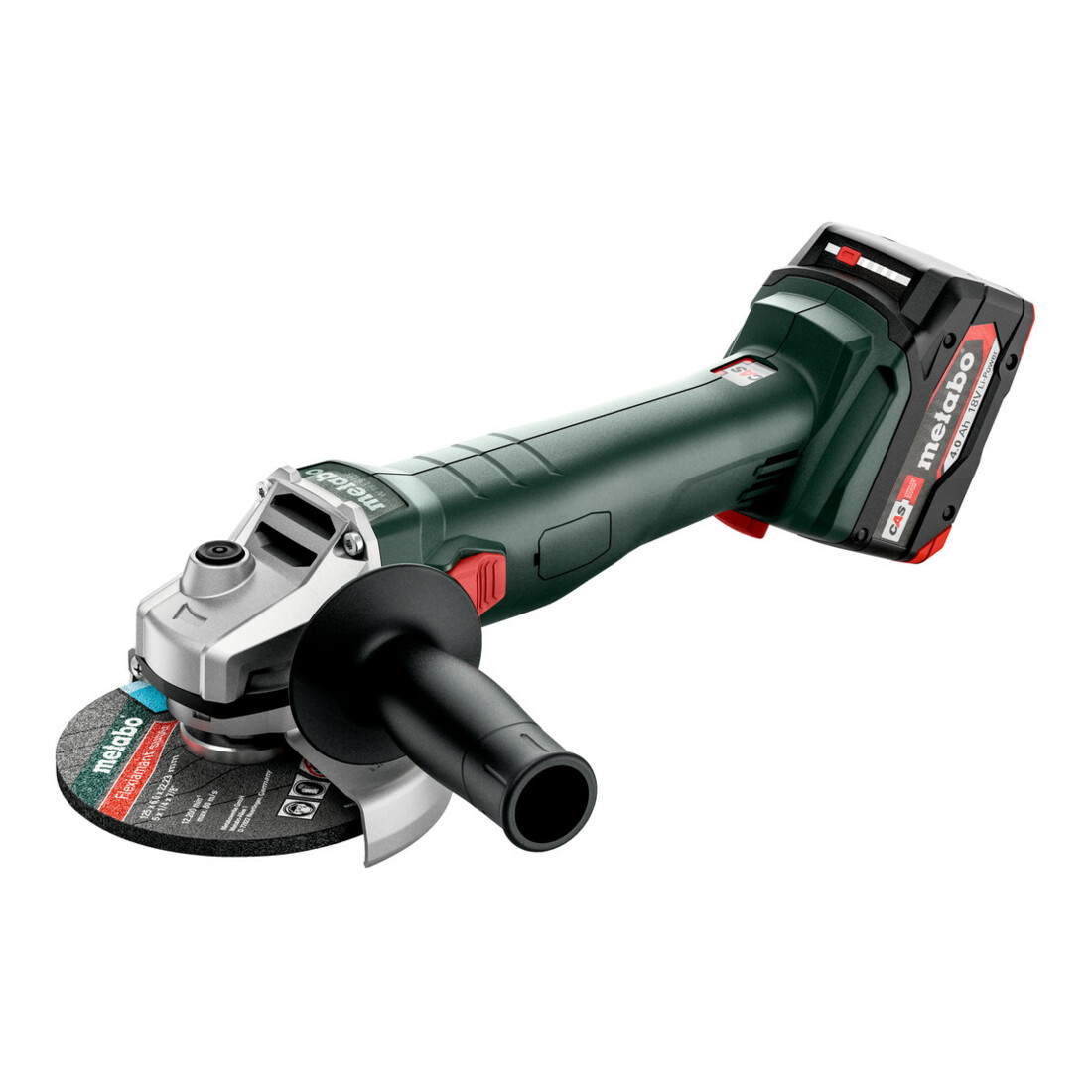 Metabo Meuleuse Ø 125 mm 18V W 18 L 9-125 + 2 batteries 18V 5.2 Ah + 1 chargeur ASC 145