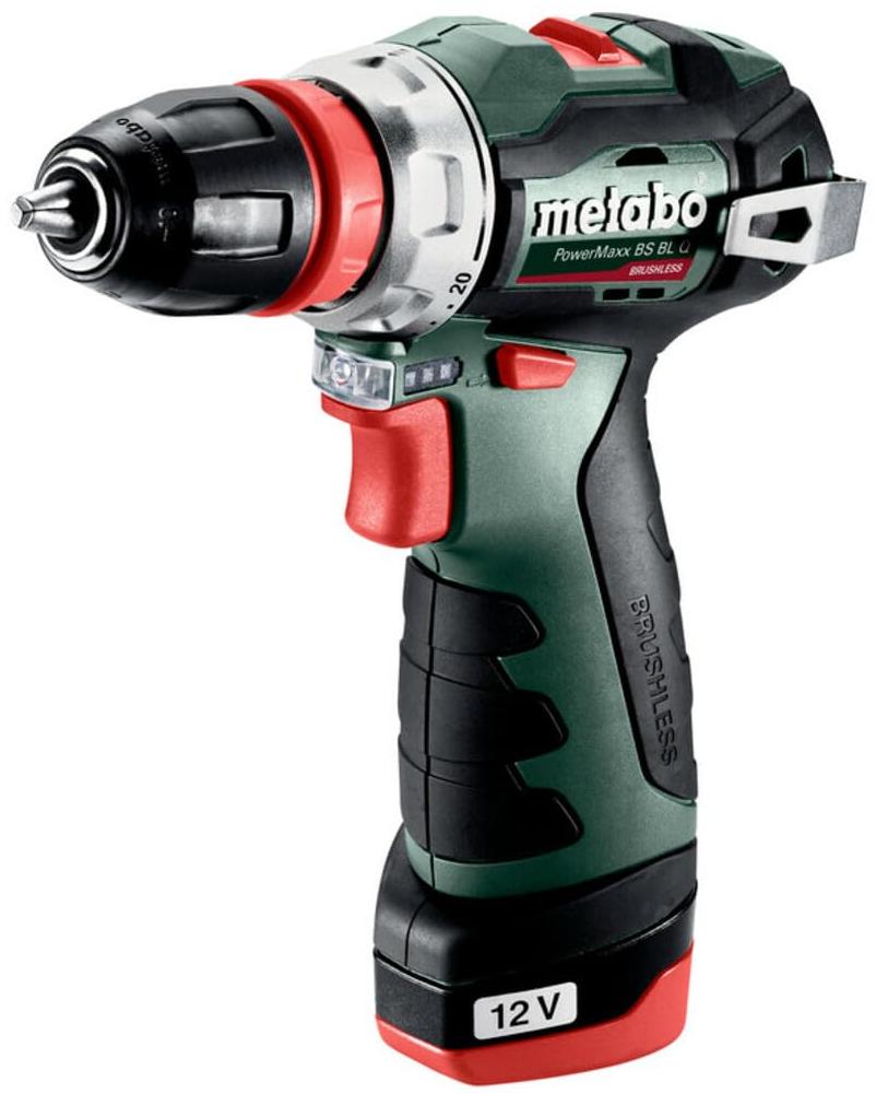 Metabo perceuse metabo visseuse PowerMaxx BS BL Q 601749500 12.0 V avec batterie sans fil 2.0 Ah