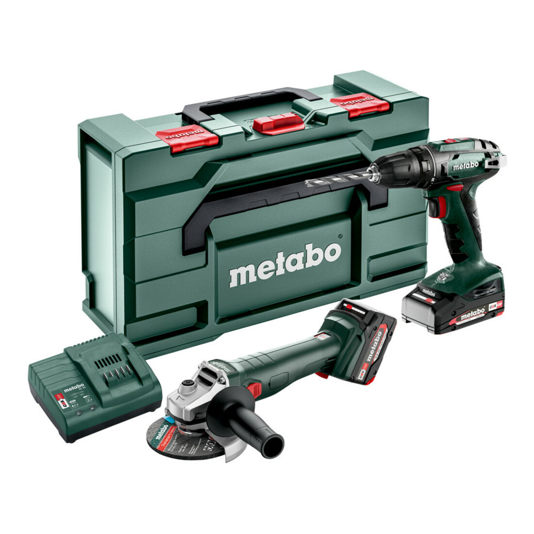 Metabo Kit d'outils sans fil 2.4.3 18 VBS 18 + W 18 L 9-125 ; metaBOX 165 L