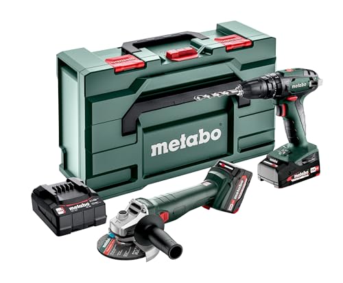 Metabo Kit d'outils sans fil 2.4.4 18 VSB 18 + W18 L 9-125 ; metaBOX 165 L