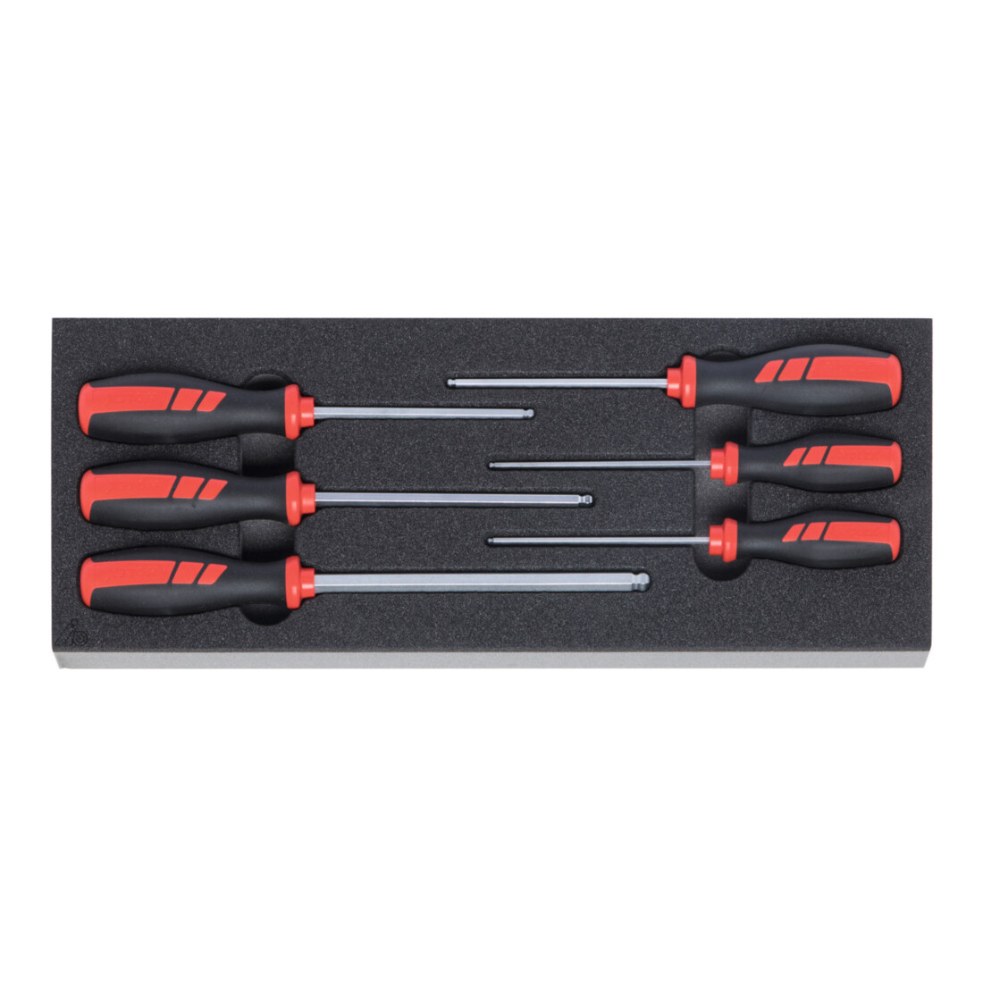 HOLEX Holex Jeu de tournevis hexagonalesà tête sphérique, Nombre d'outils: 6