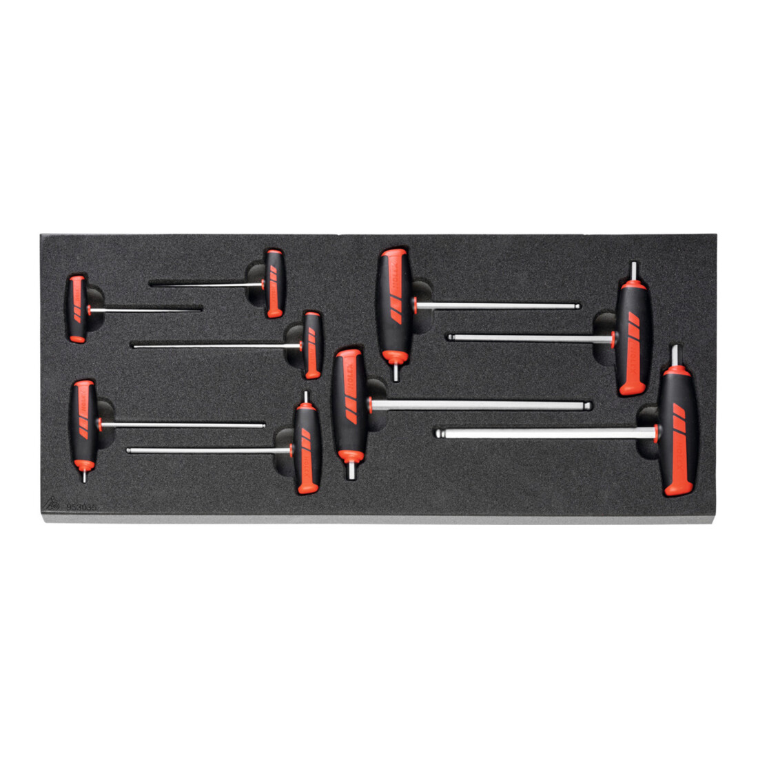 HOLEX Holex Jeu de tournevis 6 pans avec poignée transversale, Nombre d'outils: 9
