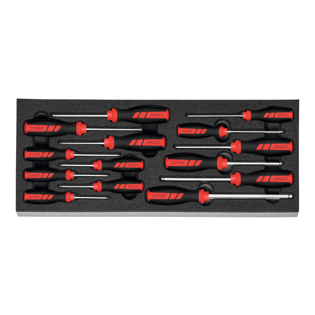 HOLEX Holex Tournevis pour TX et 6 pans, Nombre d'outils: 14