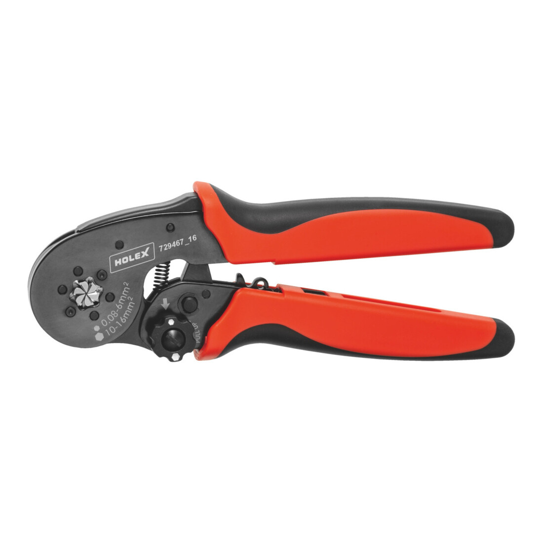 HOLEX Pince a sertir pour embouts de cables, Pour section de conducteur: 16 mm2