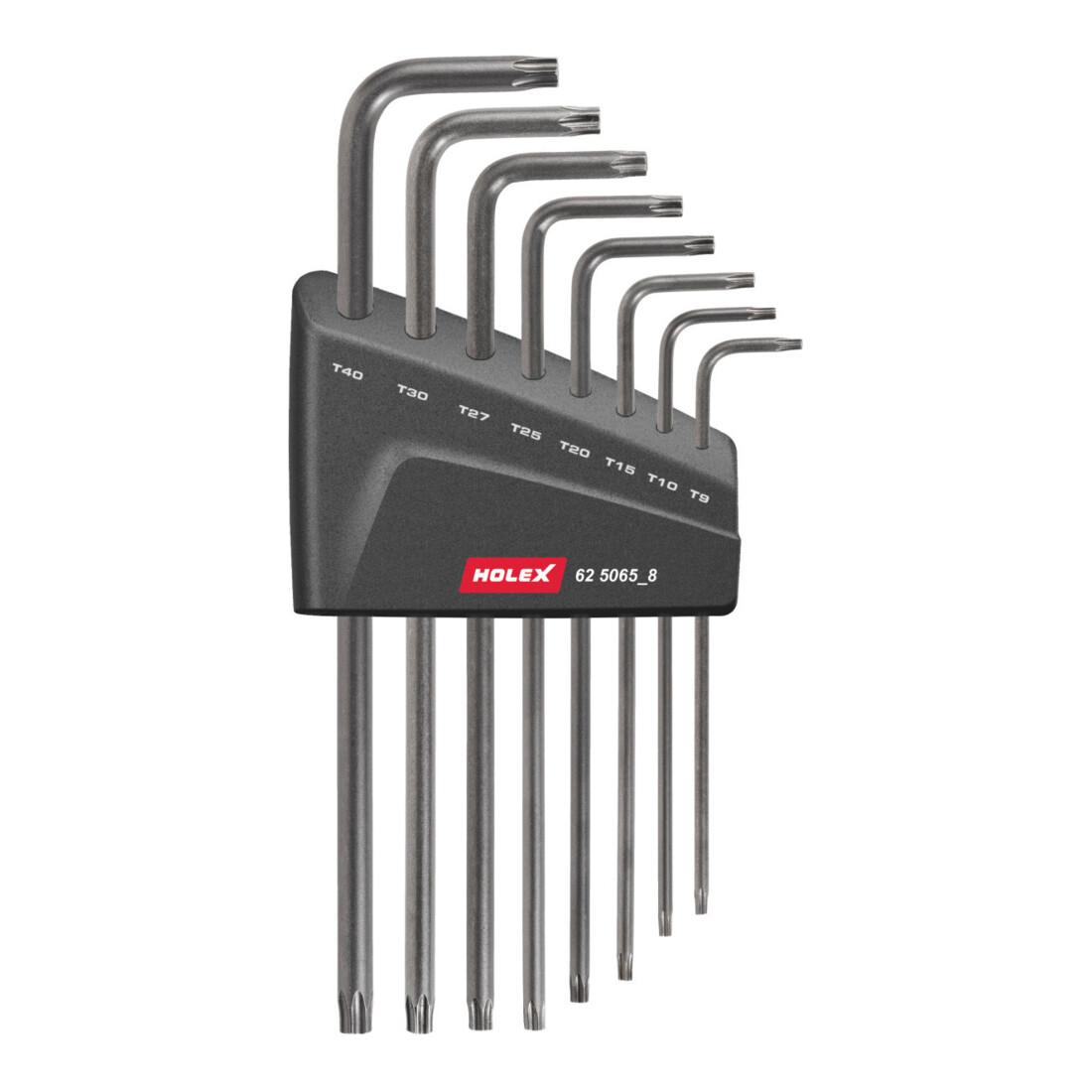 HOLEX Jeu de clés mâles coudées pour Torx, avec alésage, Nombre de tournevis: 8