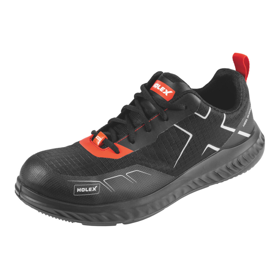 HOLEX Chaussures de sécurité basses, noir/rouge Move One, ESD, S3, Pointure EU : 38