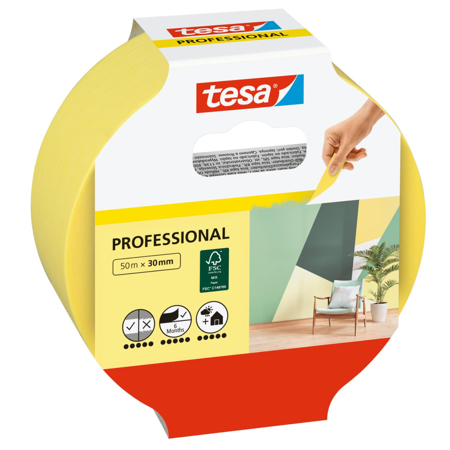 TEAC tesa Malerband Professional 50m x 30mm