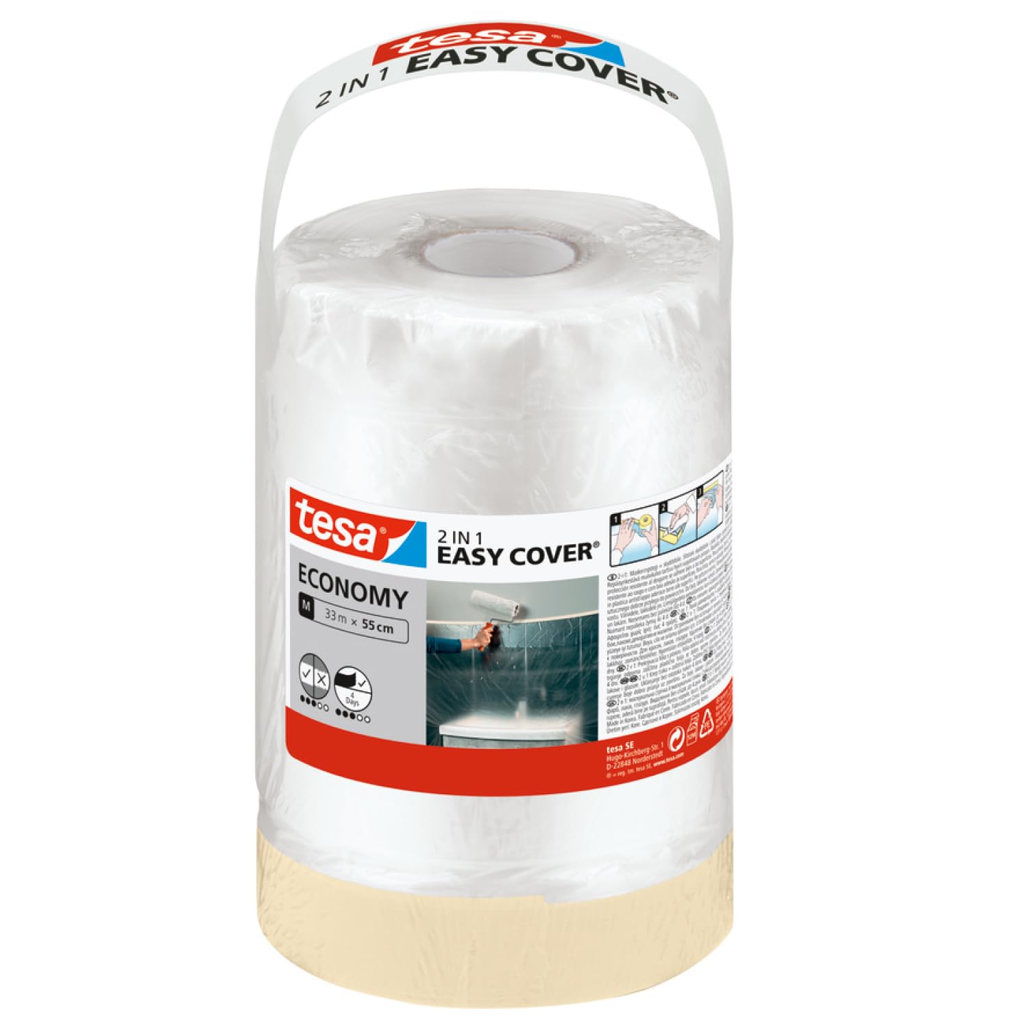 TEAC tesa Easy Cover Economy Nachfüllung M 33m x 55cm