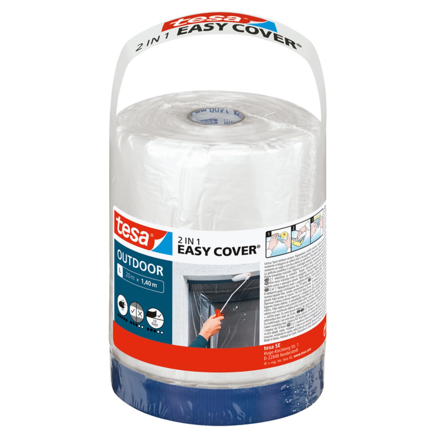 TEAC tesa Easy Cover Outdoor Nachfüllung L 20m x 1.40cm